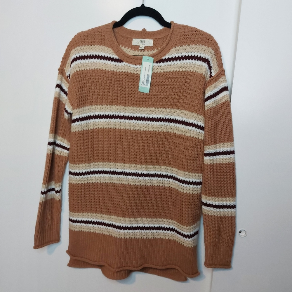 NWT Striped Sweater/Pullover Tunic from Pinque | Medium